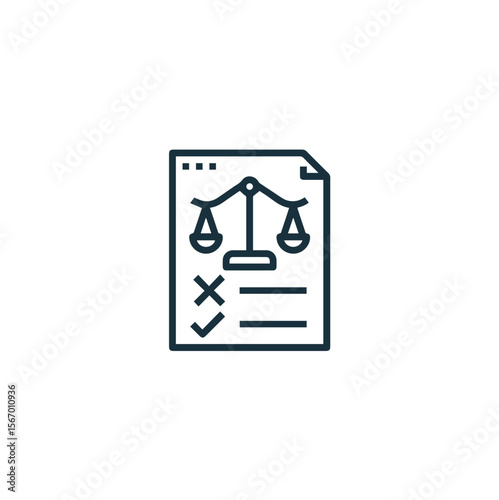 Simple concept icon about regulation. Contains icons such as compliance, guidelines, rules, laws, and more, can be used for web and Vector applications.