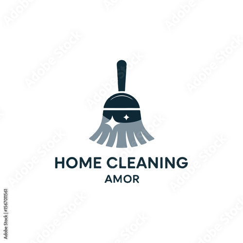 Home cleaning logo vector design