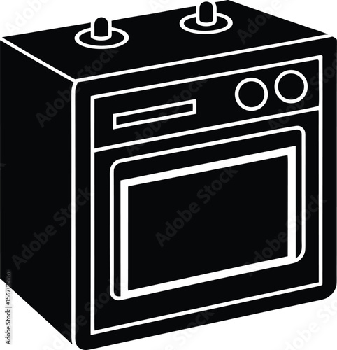 oven on white background.eps