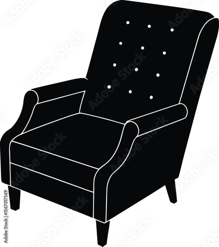 recliner on white background.eps