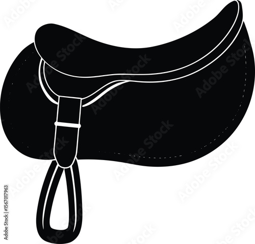 saddle on white background.eps