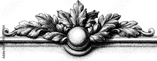 Vintage geometric borders and dot lines in hand-drawn engraved style for design projects