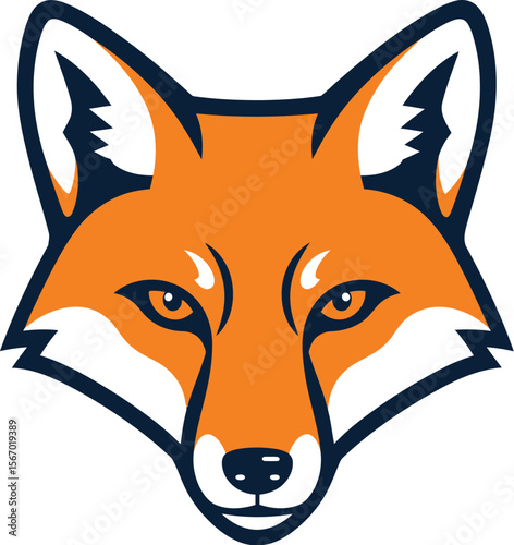 Vintage fox mascot logo icon vector illustration
