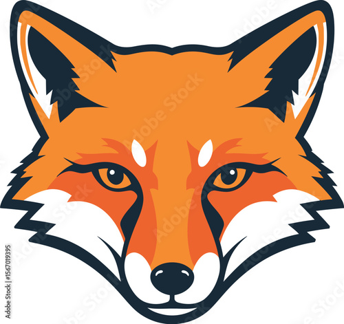 Vintage fox mascot logo icon vector illustration