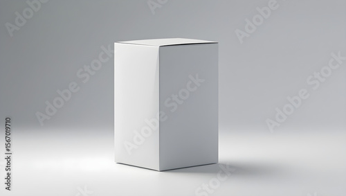 blank white box isolated on white