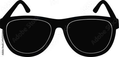 sunglasses on white background.eps