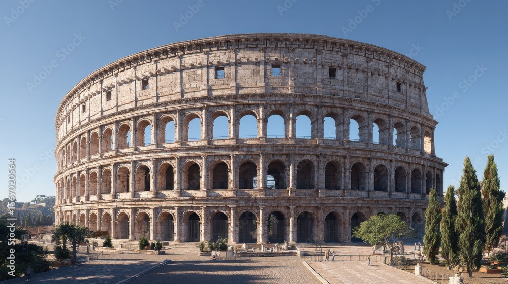 Obraz premium Colosseum in Rome, Italy, no logos, no brands