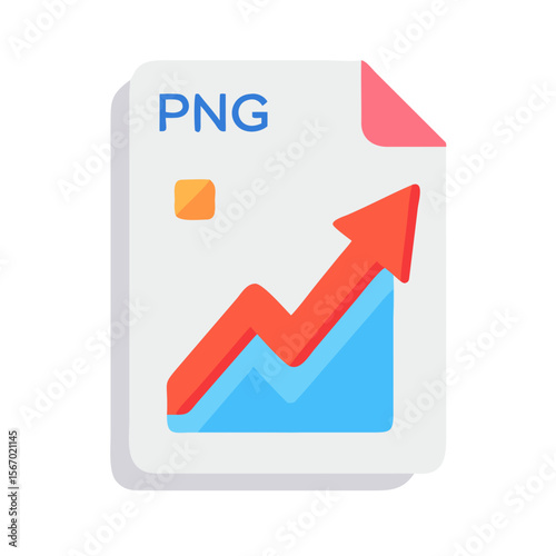 Red Arrow Graph PNG – Stock Market Decline Symbol on Transparent Background

