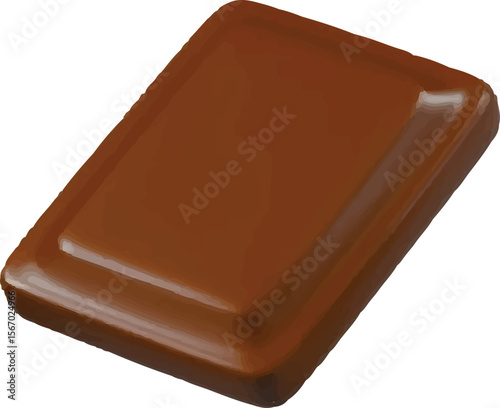 World Chocolate Day Classic Cocoa Sweets with Realistic Chocolate Bar Icon
