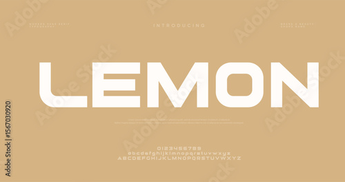 Lemon creative modern stylish calligraphy letter logo design