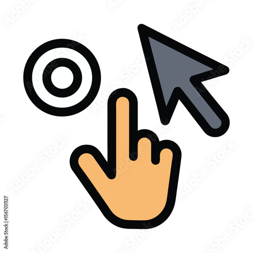 Vector Hand Cursor Icons Set – Click, Point, Tap & Gesture Symbols