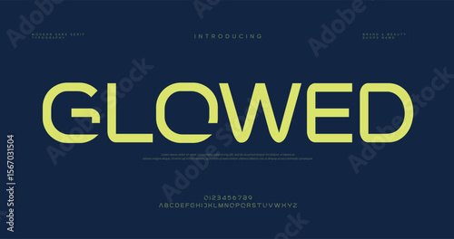 Glowed Classy elegant font, vintage type or luxury premium typeface, vector English royal alphabet. 
