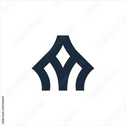 Abstract initial letter A logo design. Icon for luxury, elegant and simple business Vector