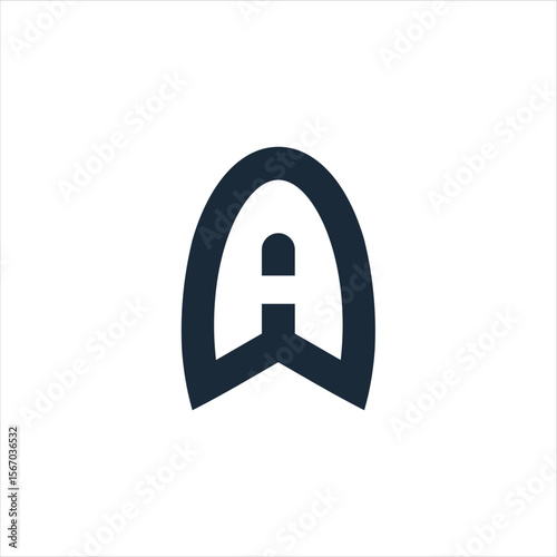 Abstract initial letter A logo design. Icon for luxury, elegant and simple business Vector