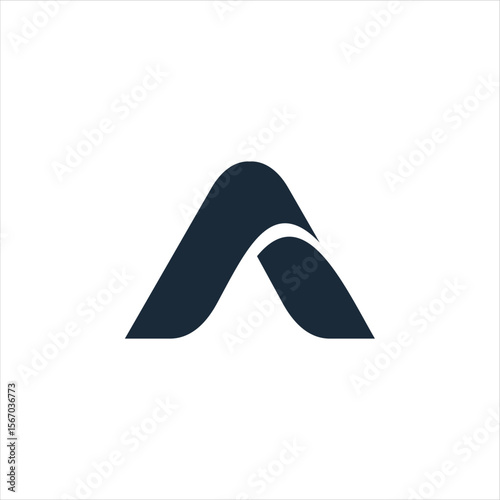 Abstract initial letter A logo design. Icon for luxury, elegant and simple business Vector