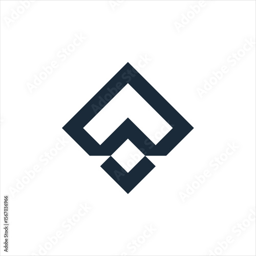 Abstract initial letter A logo design. Icon for luxury, elegant and simple business Vector