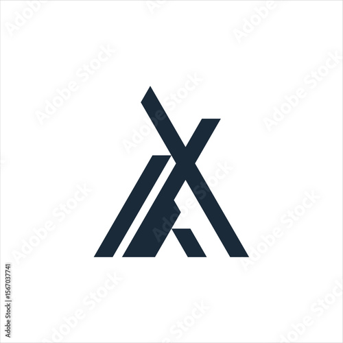 Abstract initial letter A logo design. Icon for luxury, elegant and simple business Vector