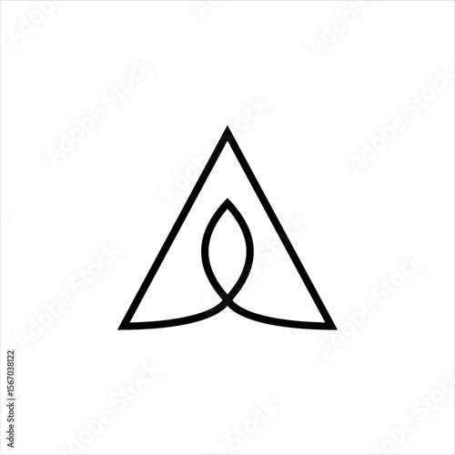 Abstract initial letter A logo design. Icon for luxury, elegant and simple business Vector