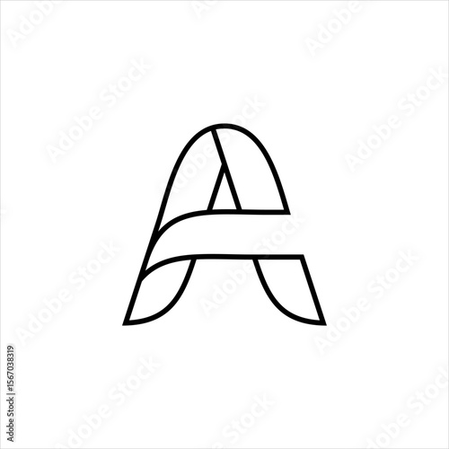 Abstract initial letter A logo design. Icon for luxury, elegant and simple business Vector