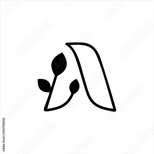 Abstract initial letter A logo design. Icon for luxury, elegant and simple business Vector