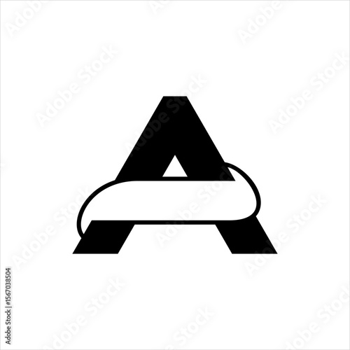 Abstract initial letter A logo design. Icon for luxury, elegant and simple business Vector