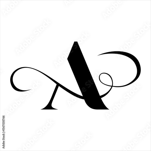 Abstract initial letter A logo design. Icon for luxury, elegant and simple business Vector