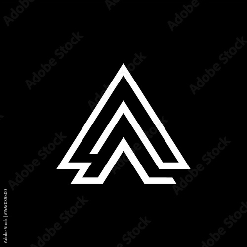 Abstract initial letter A logo design. Icon for luxury, elegant and simple business Vector
