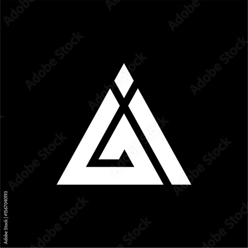 Abstract initial letter A logo design. Icon for luxury, elegant and simple business Vector