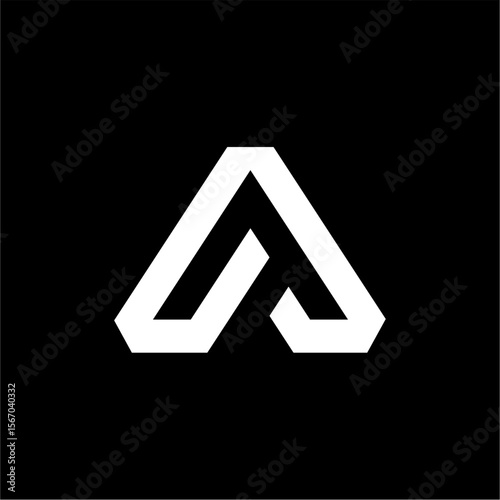 Abstract initial letter A logo design. Icon for luxury, elegant and simple business Vector