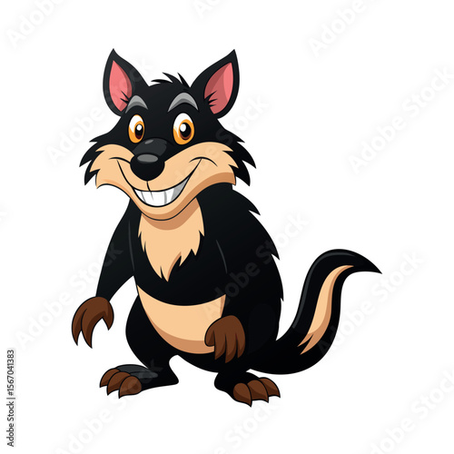 Tasmanian Devil Animal Vector Drawing Art