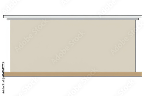 Simple stage design with neutral colors provides a minimal background perfect for presentations, events, or product displays needing a focus point.