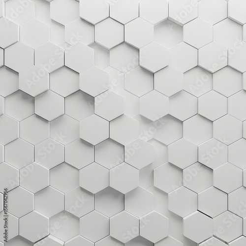 A captivating display of 3D hexagon tiles, creating a stunning visual depth and texture. A modern and clean design.
