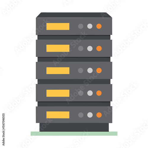  server rack clipart with blinking lights white