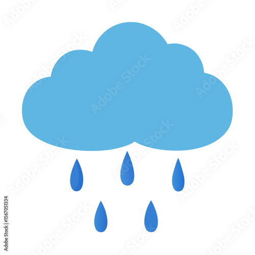 rain cloud and rain