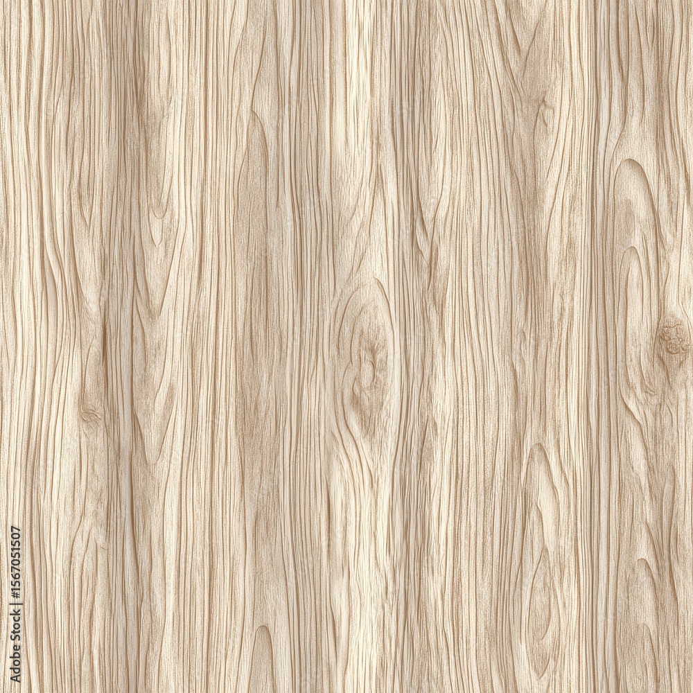 Naklejka premium Seamless Light Wood Texture with Natural Grain