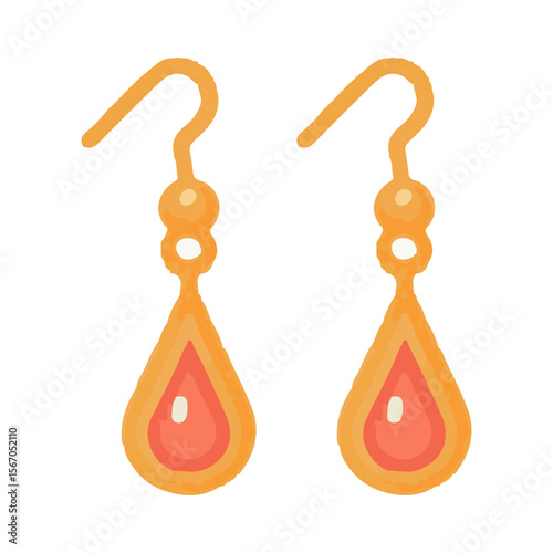 earring illustration design