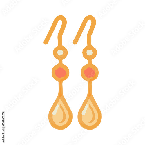 earring illustration design