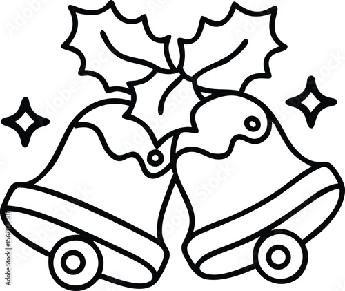 christmas coloring pages, illustration, for kids. winter coloring pages