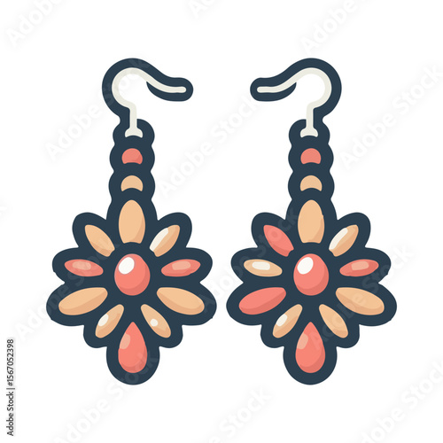 earring illustration design