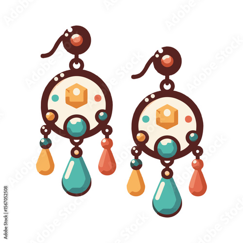 earring illustration design