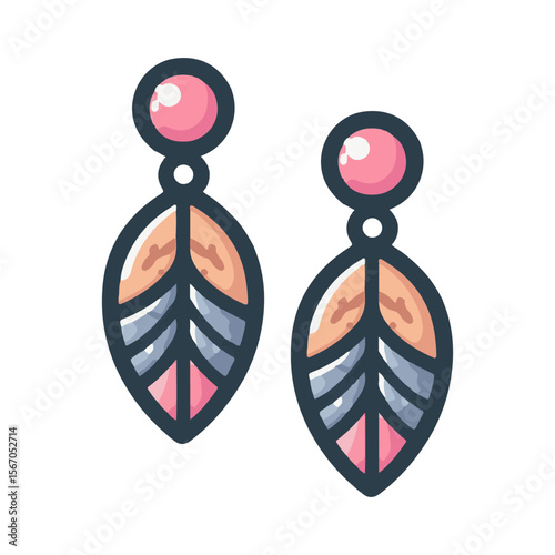 earring illustration design