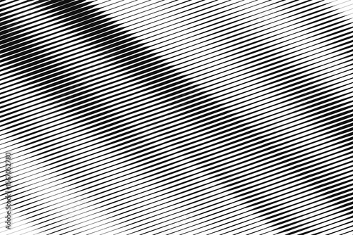 Halftone texture from black lines with different width and shape.