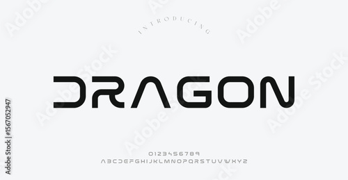Dragon vector illustration of alphabet letter A to Z