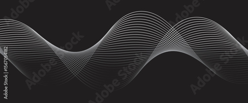 abstract geometric line pattern art vector illustration. modern. eps 10