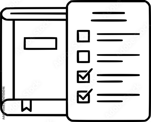 Checklist To-Do List Outline Icon