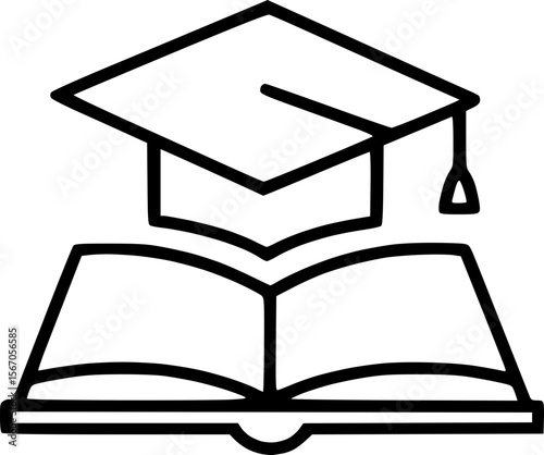  Global Education Achievement Outline Icon

