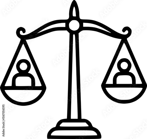  Human Value Protection Outline Icon