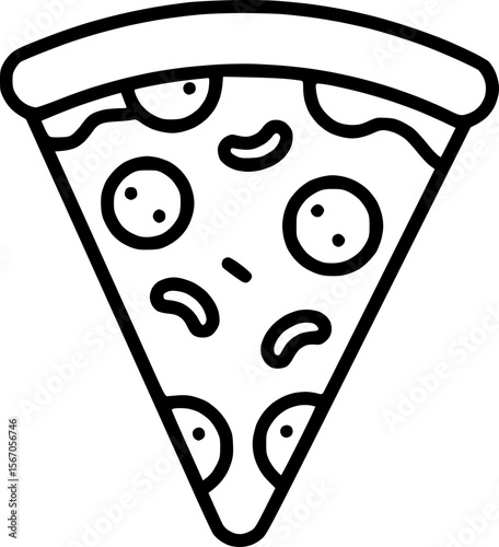 Pizza Slice Outline Icon