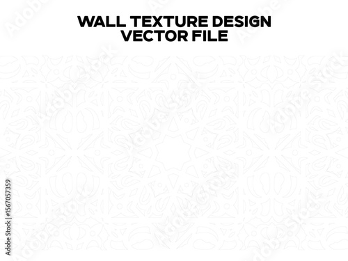 Wall Texture Design Template. Wall Outlined Design. Editable EPS file.