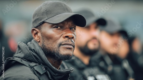 security, professional, uniform, attention, event, demeanor, officer, guard, protection, safety, authority, military, police, defense, vigilance, surveillance, corporate, enforcement, leadership, resp